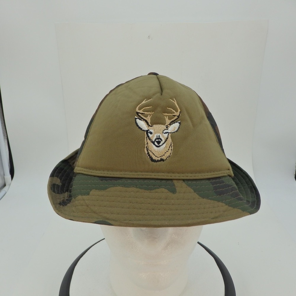 Bucket Hat WINCHESTER Deer Hunting Camo Hat Size Large Antlered Deer Logo